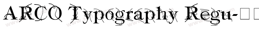 ARCO Typography Regu字体转换